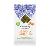 Chips de algas marinas con sabor a cúrcuma y verduras del mar sin gluten BIO 4 g CLEARSPRING